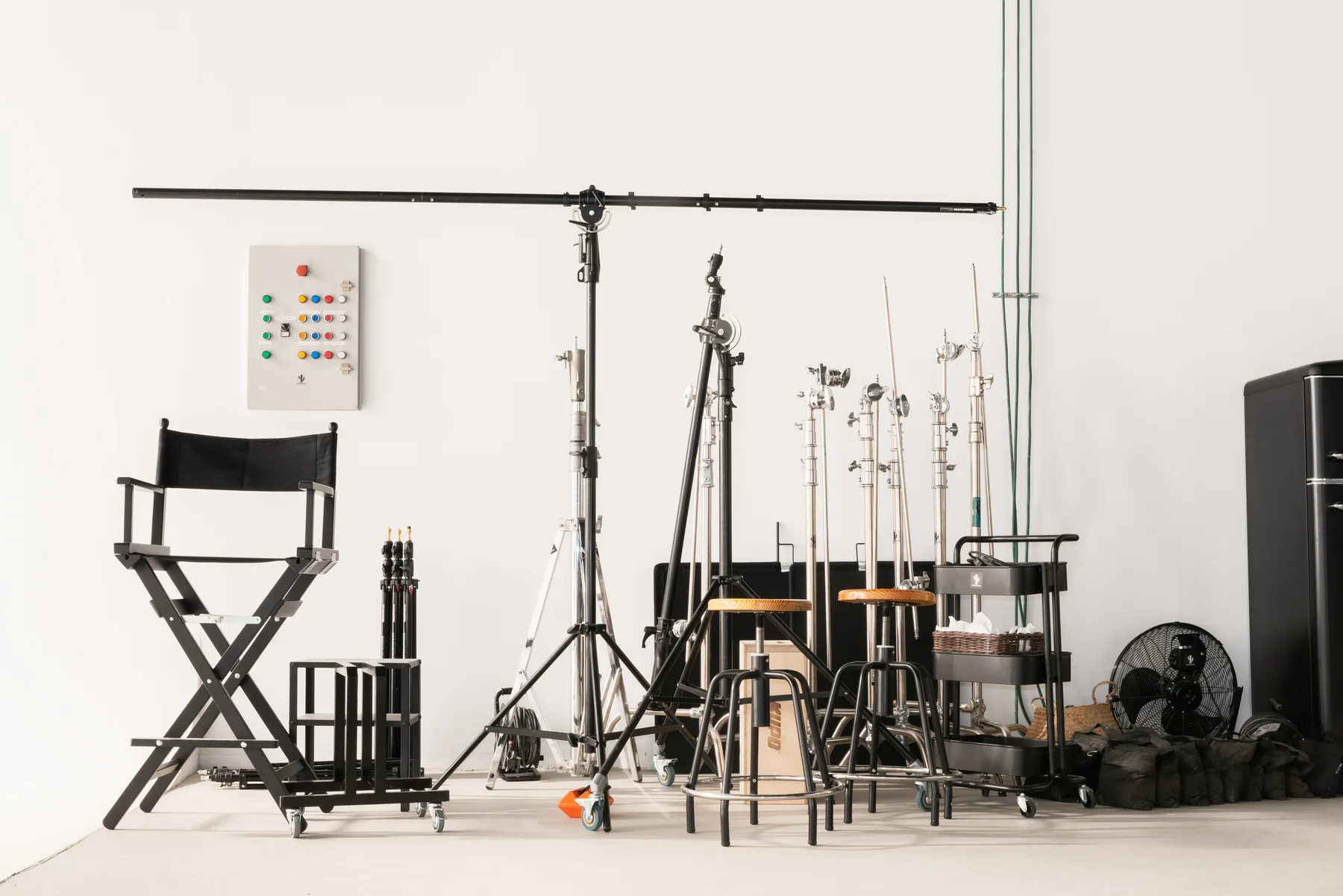 Lighting and camera equipment — film studio hire Madrid