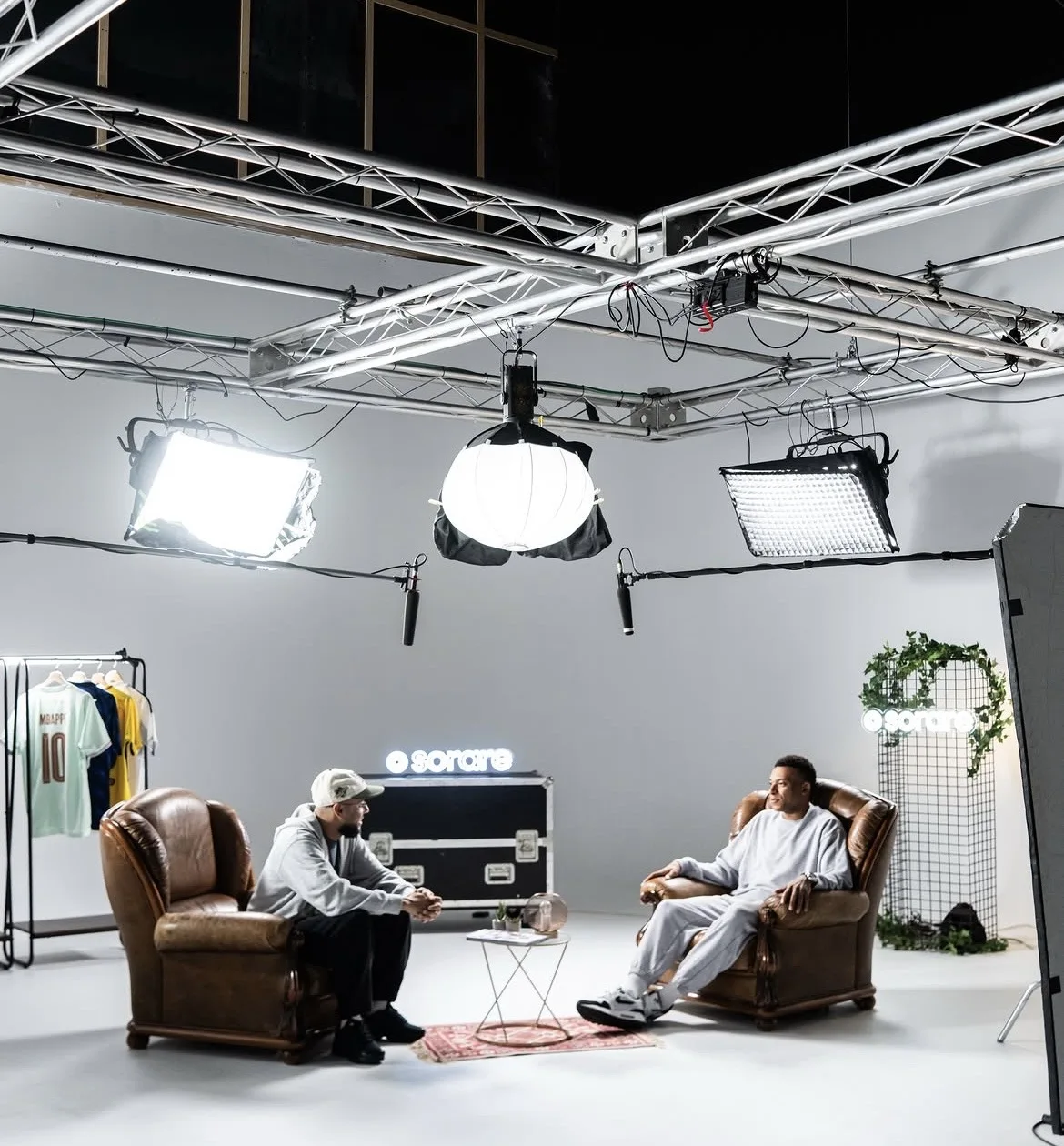 Production shoot at white cove studio Madrid